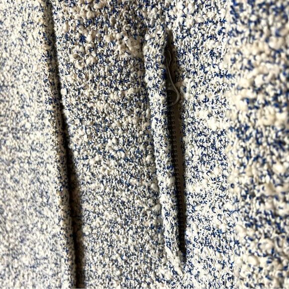 Joie Balina Tweed Porcelain Blue Blazer Size L - Picture 11 of 11